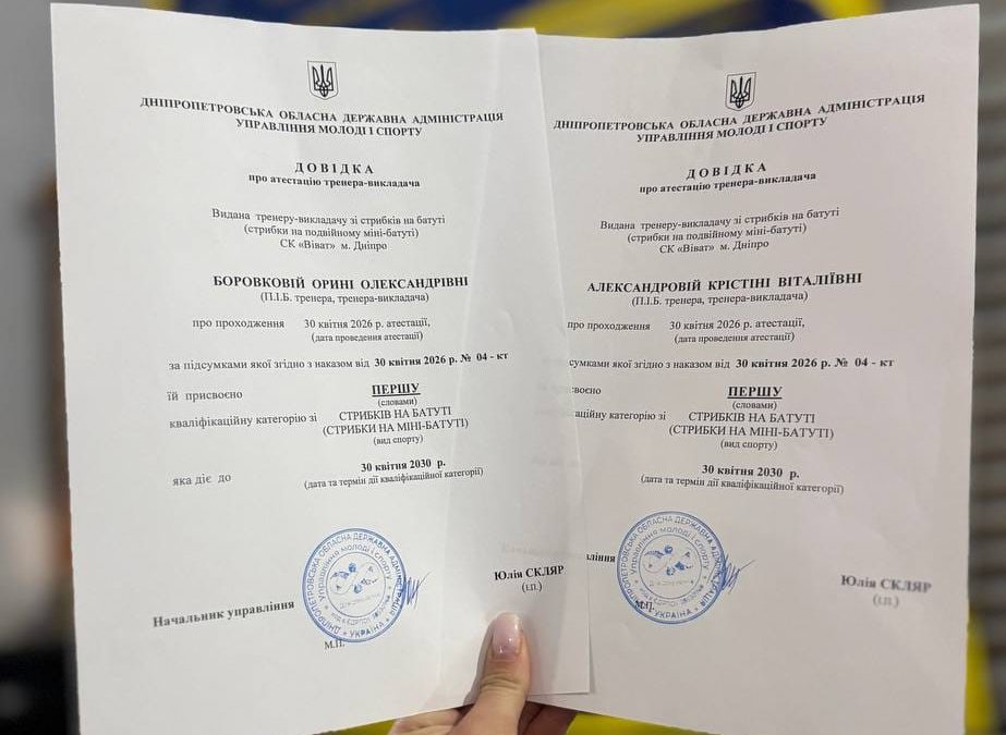 Тренерські категорії